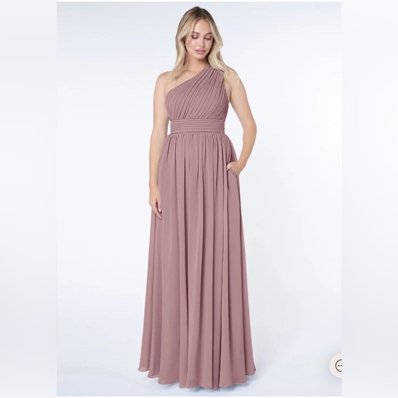 Azazie Dresses & Skirts - Azazie Molly Dress in Dusty Rose Chiffon